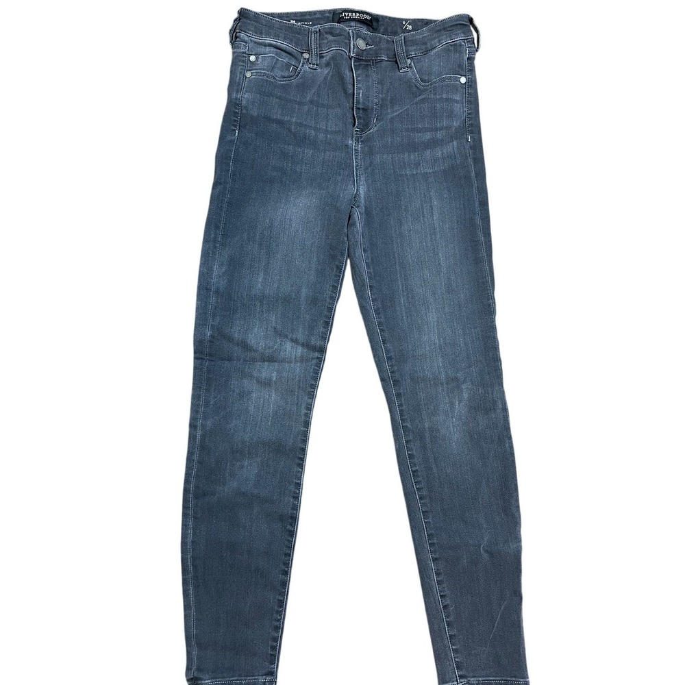 Liverpool Los Angeles High Rise Ankle Skinny Jeans Faded Grey Size 6/28
